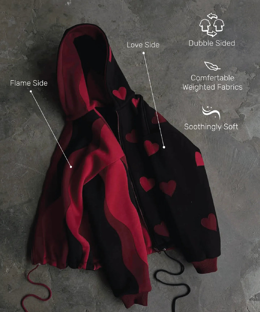 Love Flame Hoodie